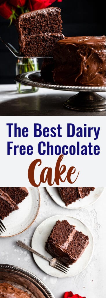 Dairy Free Chocolate Cake collage photo