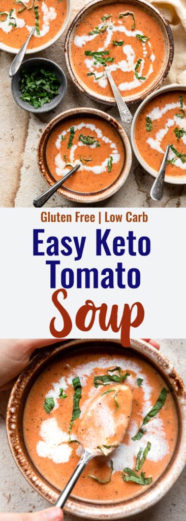 Keto Tomato Soup collage photo