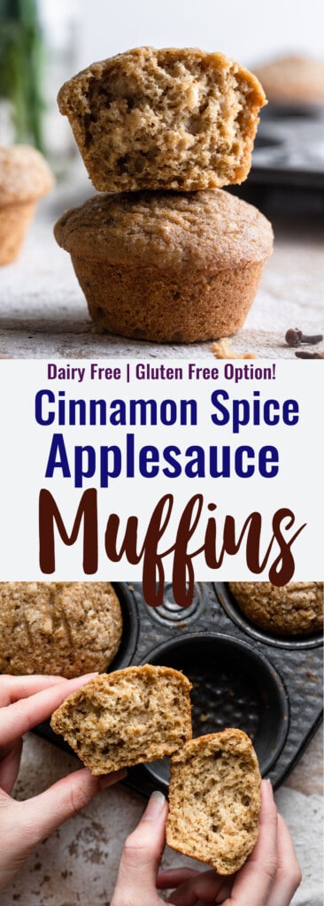 Applesauce Muffins collage photo