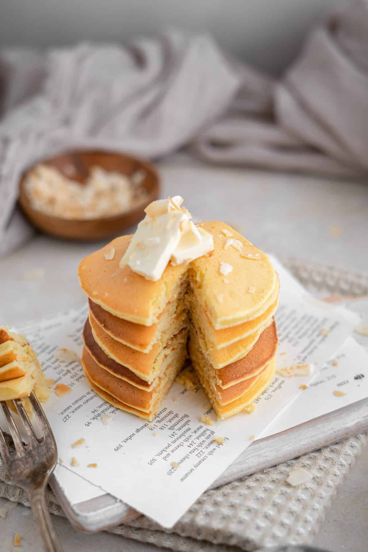 sliced protein pancakes with butter 1366x2048 2