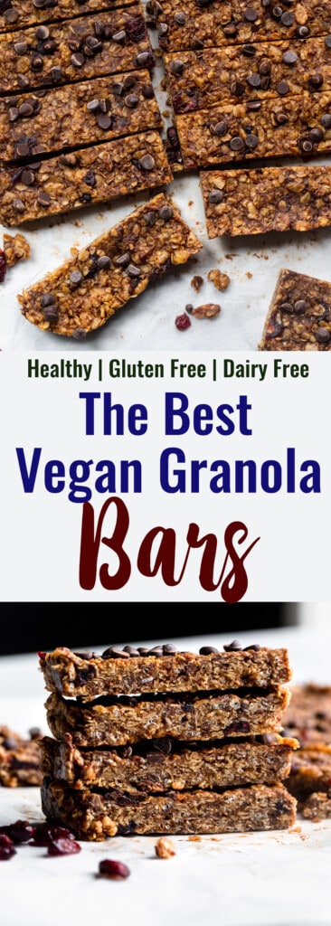 Vegan Granola Bars collage photo