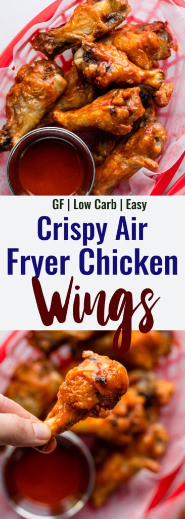 Air Fryer Chicken Wings collage photo