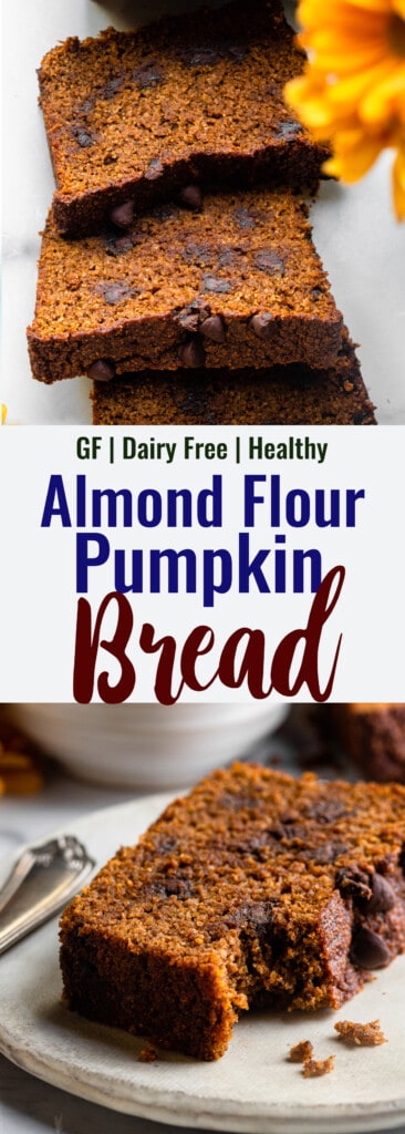 Almond Flour Pumpkin Bread collage photo