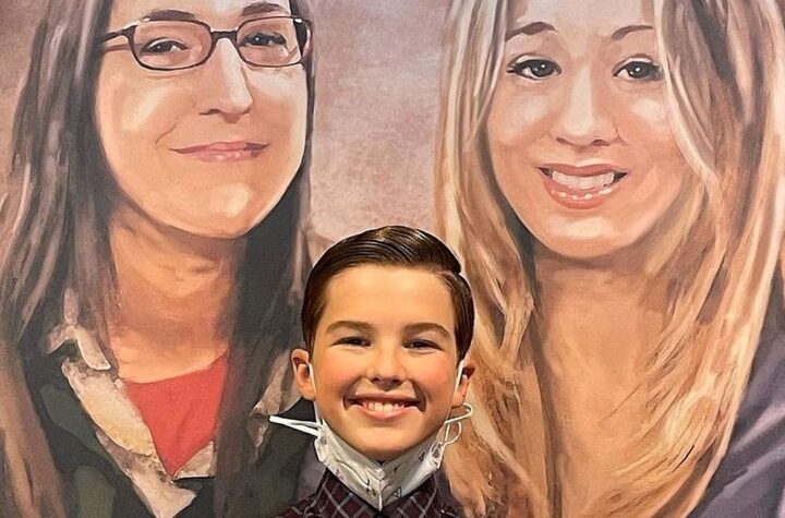 Young Sheldon Iain Armitage Amy Penny Painting